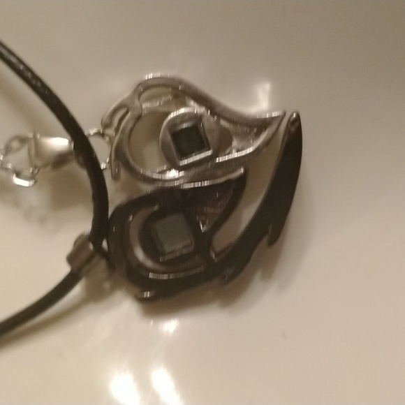 💘SALE! perfect gift! Onxy heart couples magnetic necklaces - Picture 4 of 4